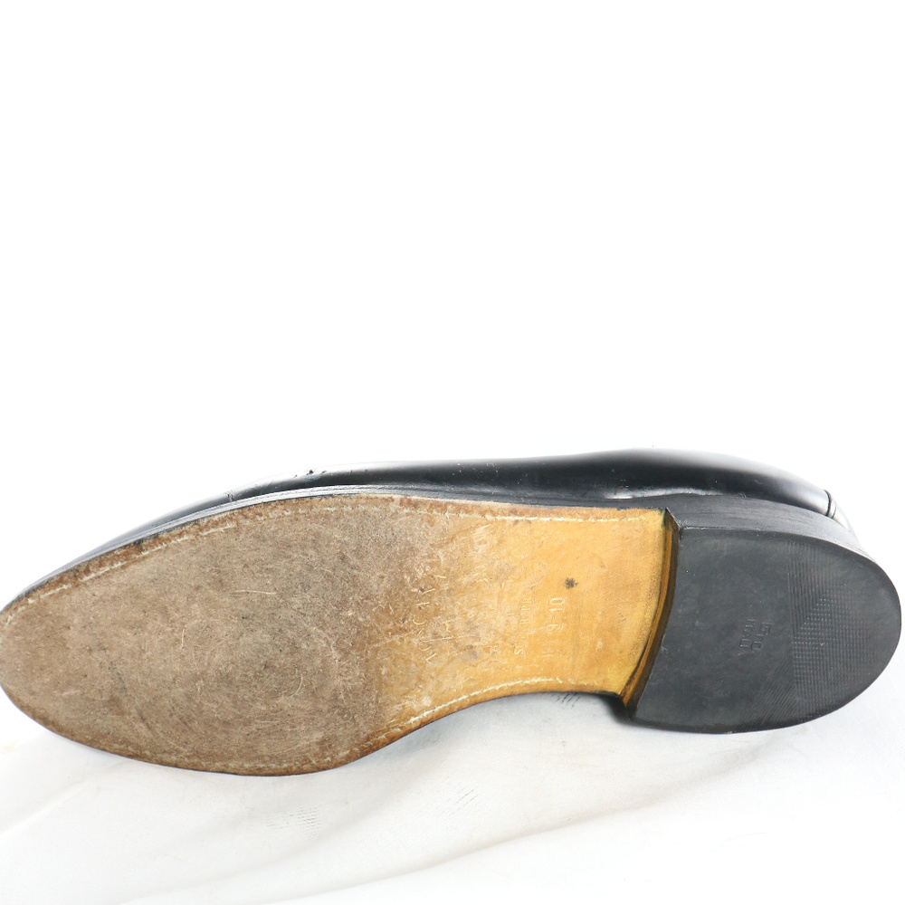 CALZOLERIA TOSCANA Black Kilted Wingtip Loafers - Picture 8 of 8